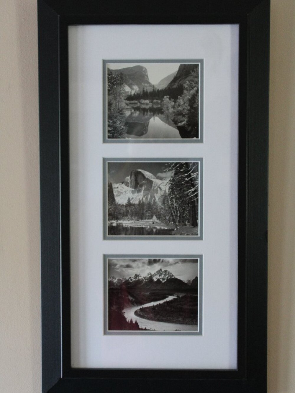 Ansel Adams Yosemite N.P. Photography Series Dbl Matted Framed 23x13